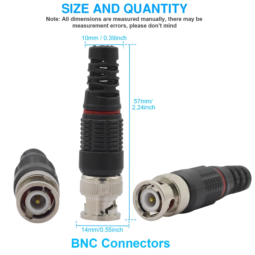 JR-B35 CCTV 커넥터 BNC 어댑터, CCTV 모니터 액세서리, 50ohms, 75ohms, 무료 배송