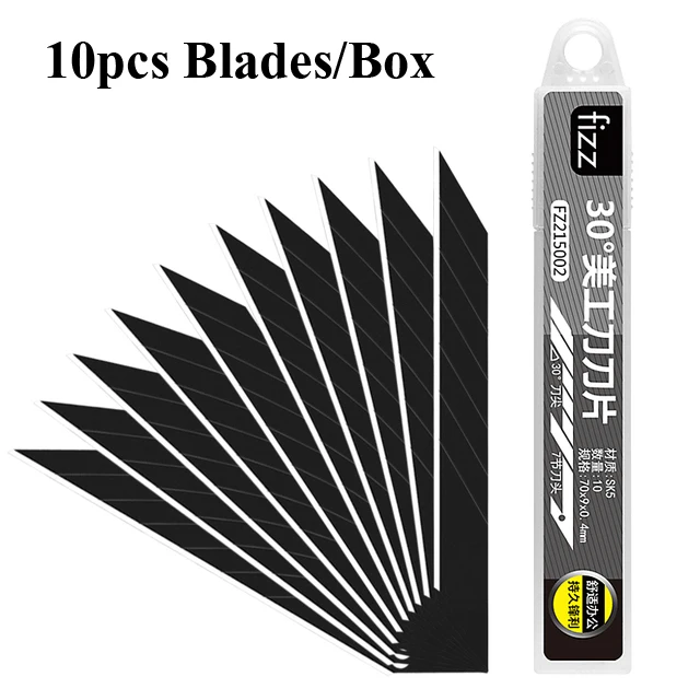 Youpin Fizz-고탄소 스틸 아트 나이프, 골드 메탈 블레이드, 자동 잠금 디자인, 날카로운 각도, 골절 칼 커터, 가정용, 신제품