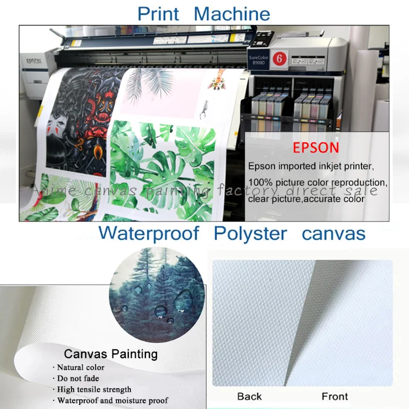 일본 반다이 레트로 애니메이션 주변, 원피스 루피 아트 캔버스 페인팅 포스터 인쇄 벽화, 집 벽 미적 방 장식