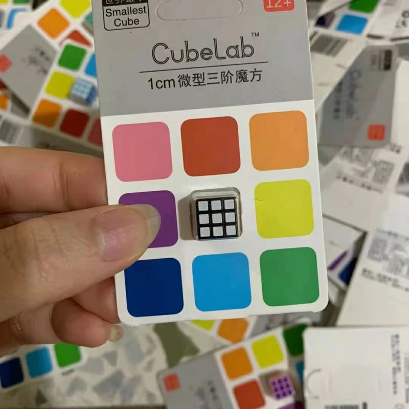 Cubo Magico 수집기용 미니 큐브 퍼즐, 어린이 장난감, 1mm, 3x3x3, 1cm