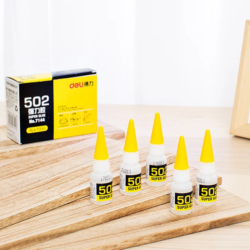 인스턴트 속건성 시아노아크릴 접착제, 강력한 본드, 빠른 가죽 고무 금속, 사무용품, 502 슈퍼 접착제, 8g, 3 개, 6 개