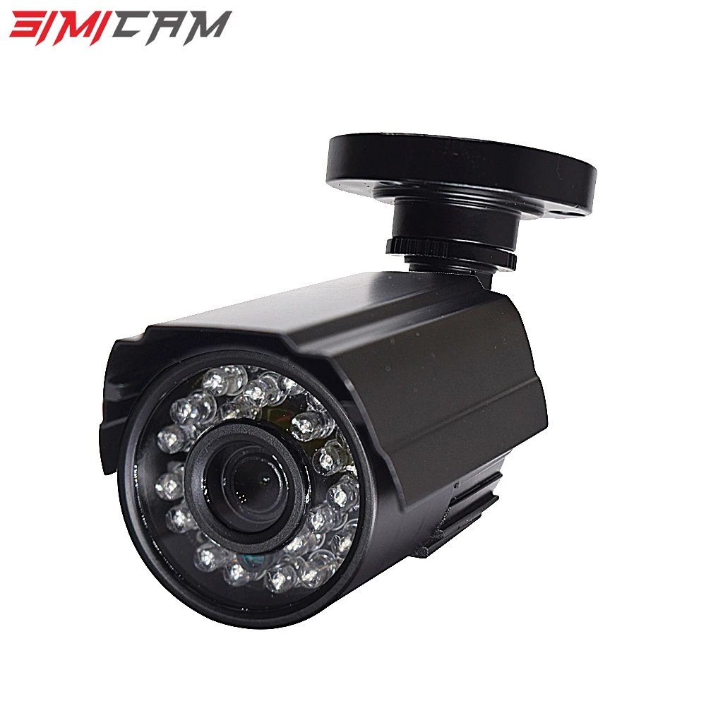 SIMICAM-2.0MP HD 1080p 1920TVL 보안 AHD 카메라, 야외 실내 24 피스 led 120ft IR 야간 비전 내후성 감시 CCTV