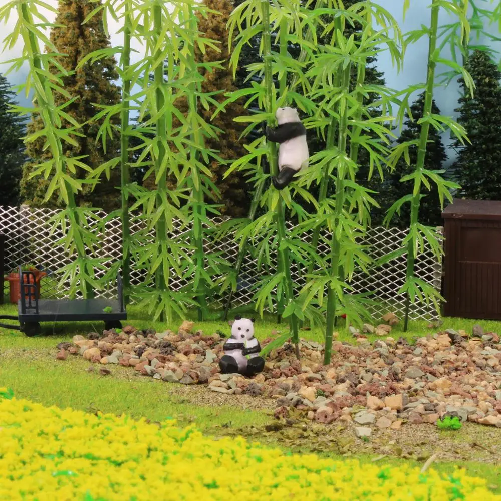 Evemodel HO 체중계 PVC 야생 동물 코끼리 낙타 기린 하마 코뿔소 사슴 무스 호랑이 사자 판다 곰, 잘 그려진 1:87