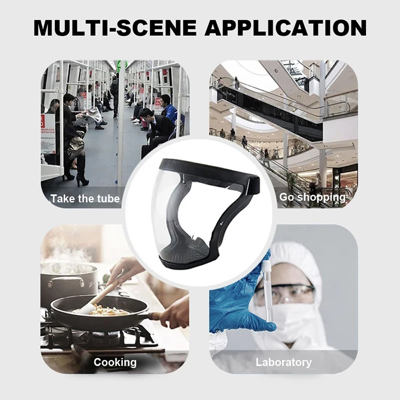 투명 풀 페이스 쉴드 보호 안전 안경, 김서림 방지 방풍 마스크, 오일 스플래시 주방 도구