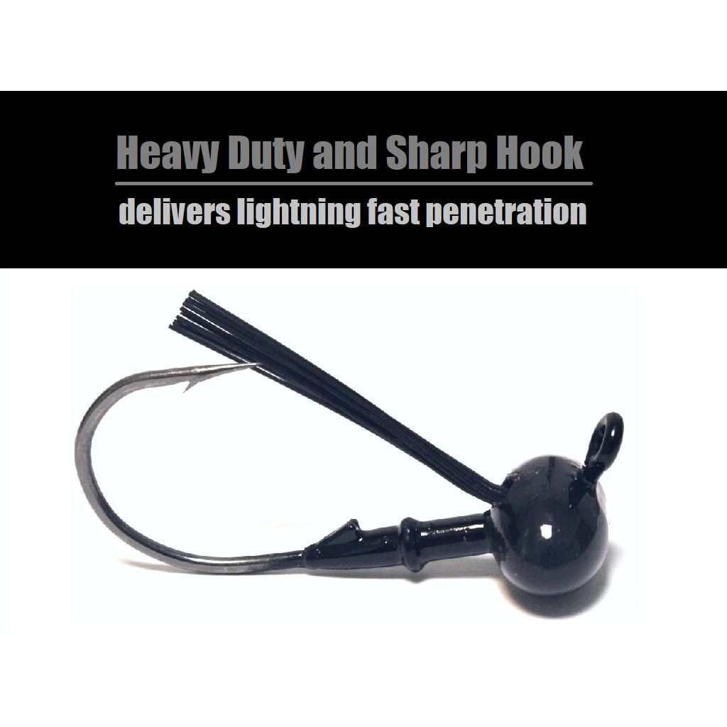 WLure-프리미엄 실리콘 롱 캐스팅 축구 지그 JH1 17g, 위드리스 잡초 보호 트레일러 키퍼 스커트 튼튼하고 날카로운 후크