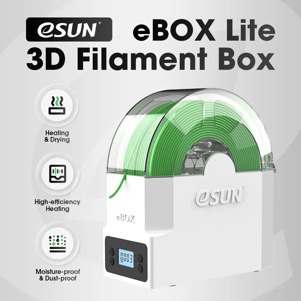 ESUN BOX Lite 3D 필라멘트 건조기 박스, 건조 필라멘트 보관함, 필라멘트 건조 유지 홀더, 무료 3D 인쇄 도구