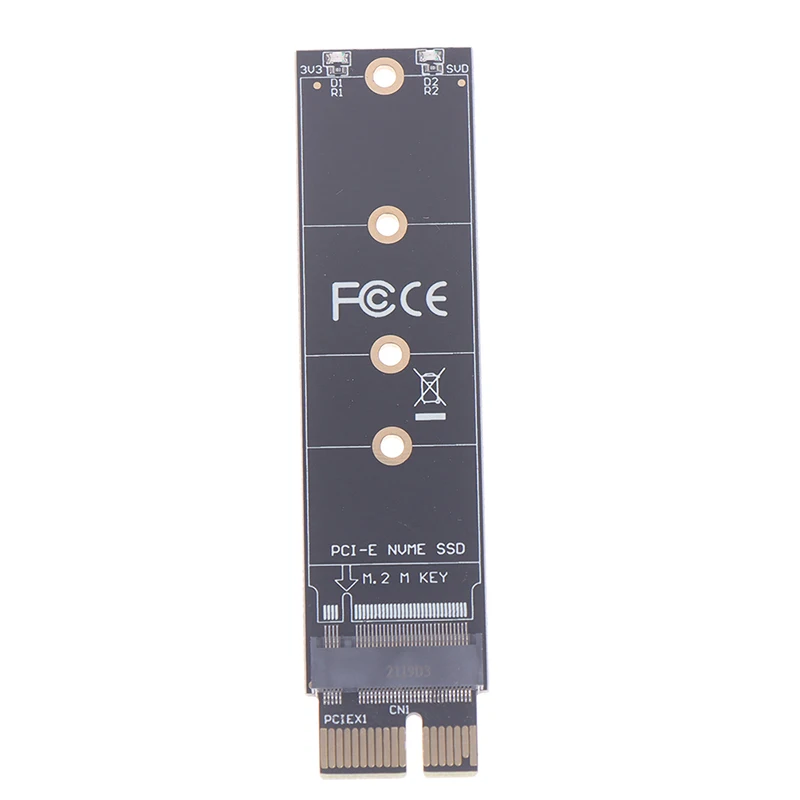 PCIE-M2 어댑터, NVMe SSD M2 PCIE X1 Raiser PCI-E PCI Express M 키 커넥터, M.2 SSD 풀 스피드 지원, 1 개
