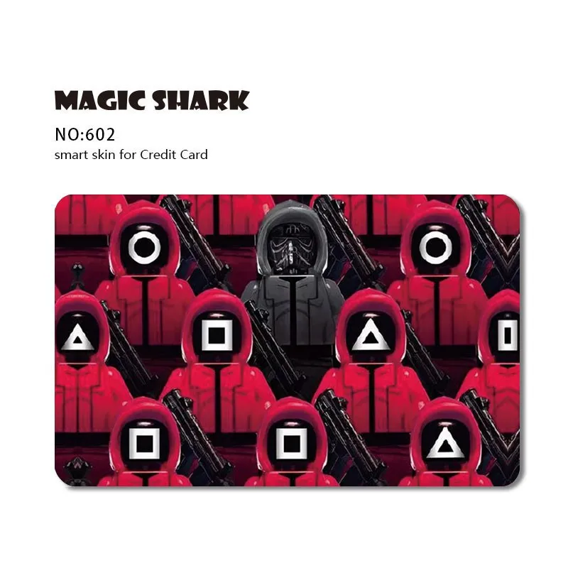 2023 패션 애니메이션 게임 드래곤 클라우드 PVC 전면 사이드 필름 스킨 커버 스티커, 소형 대형 칩 없음, 직불 신용 카드