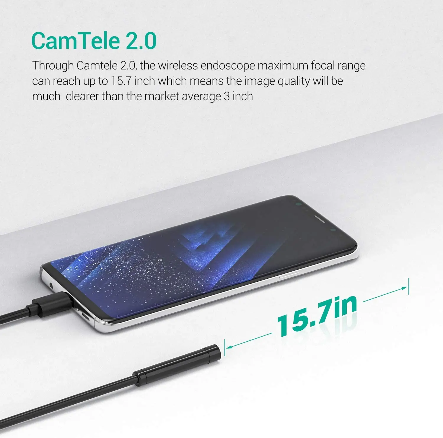 DEPSTECH-미니 자동차 내시경 카메라 프로브, 5.5/8.5mm c타입 마이크로 USB 비디오 내시경 카메라 안드로이드 모바일 스마트폰 PC