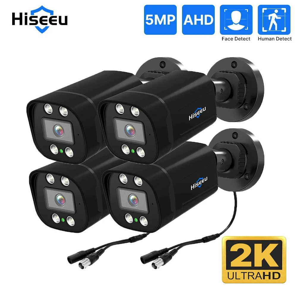 Hiseeu-4 팩 5MP AHD CCTV 카메라 야간 투시경 아날로그 DVR 보안 시스템, 야외 1080P 2MP 비디오 감시 카메라, XMEye title=Hiseeu-4 팩 5MP AHD CCTV 카메라 야간 투시경 아날로그 DVR 보안 시스템, 야외 1080P 2MP 비디오 감시 카메라, XMEye 