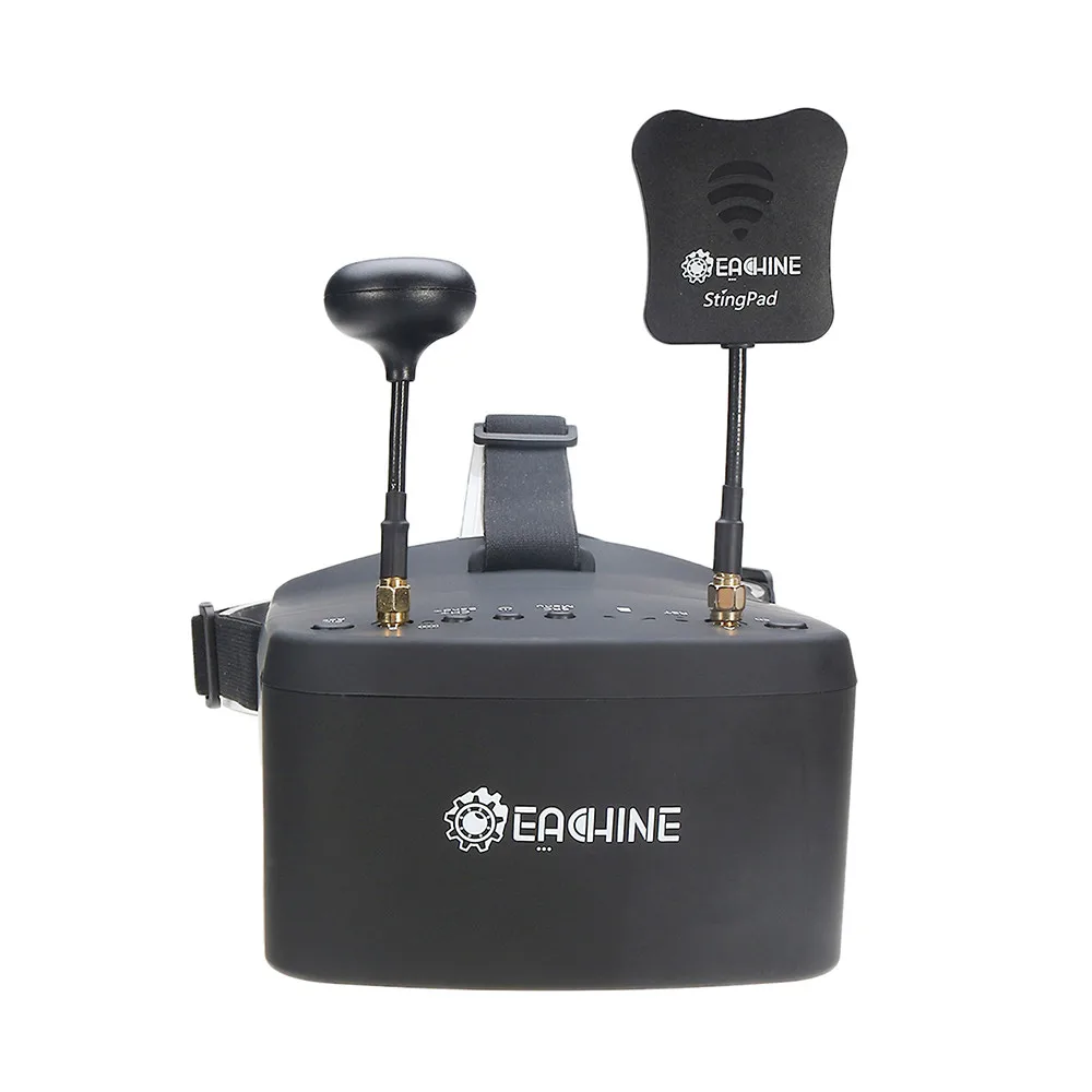 Eachine RC 모델용 배터리 포함 비디오 헤드셋, HD DVR 다이버시티 FPV 고글, EV800D, 5.8G, 40CH, 5 인치, 800x480
