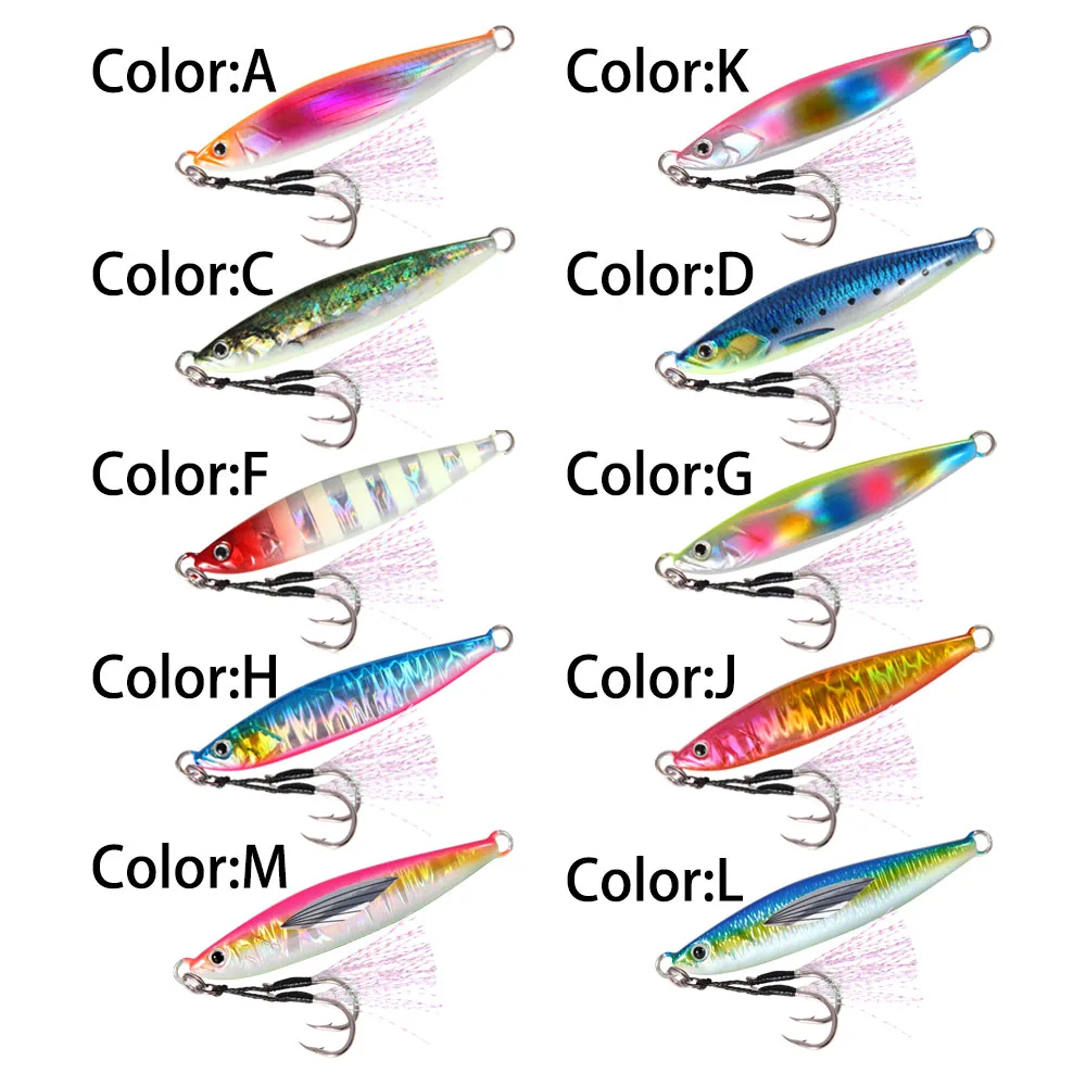 딸랑이 소리 금속 지그 낚시 미끼 20 30 40 60 80G, 해안 캐스트 지그 스푼 배스 낚시 미끼 송어 바닷물 지그 미끼