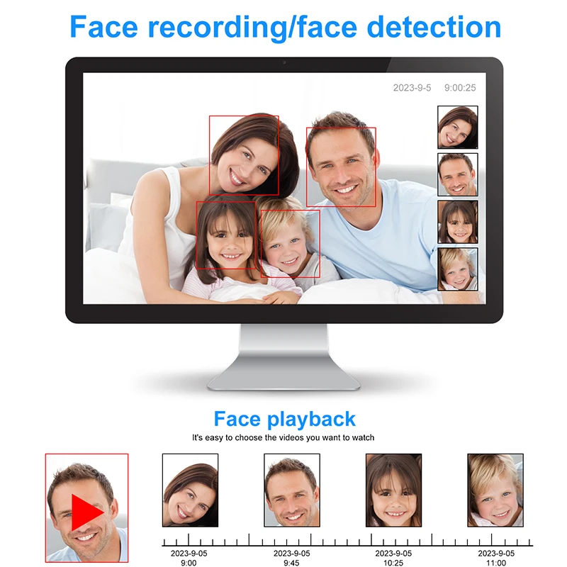스마트 무선 CCTV 시스템 와이파이 카메라 키트, 5MP HD 보안 카메라, 오디오 AI 얼굴 감지, IP 8CH NVR 비디오 감시 세트, ICSEE