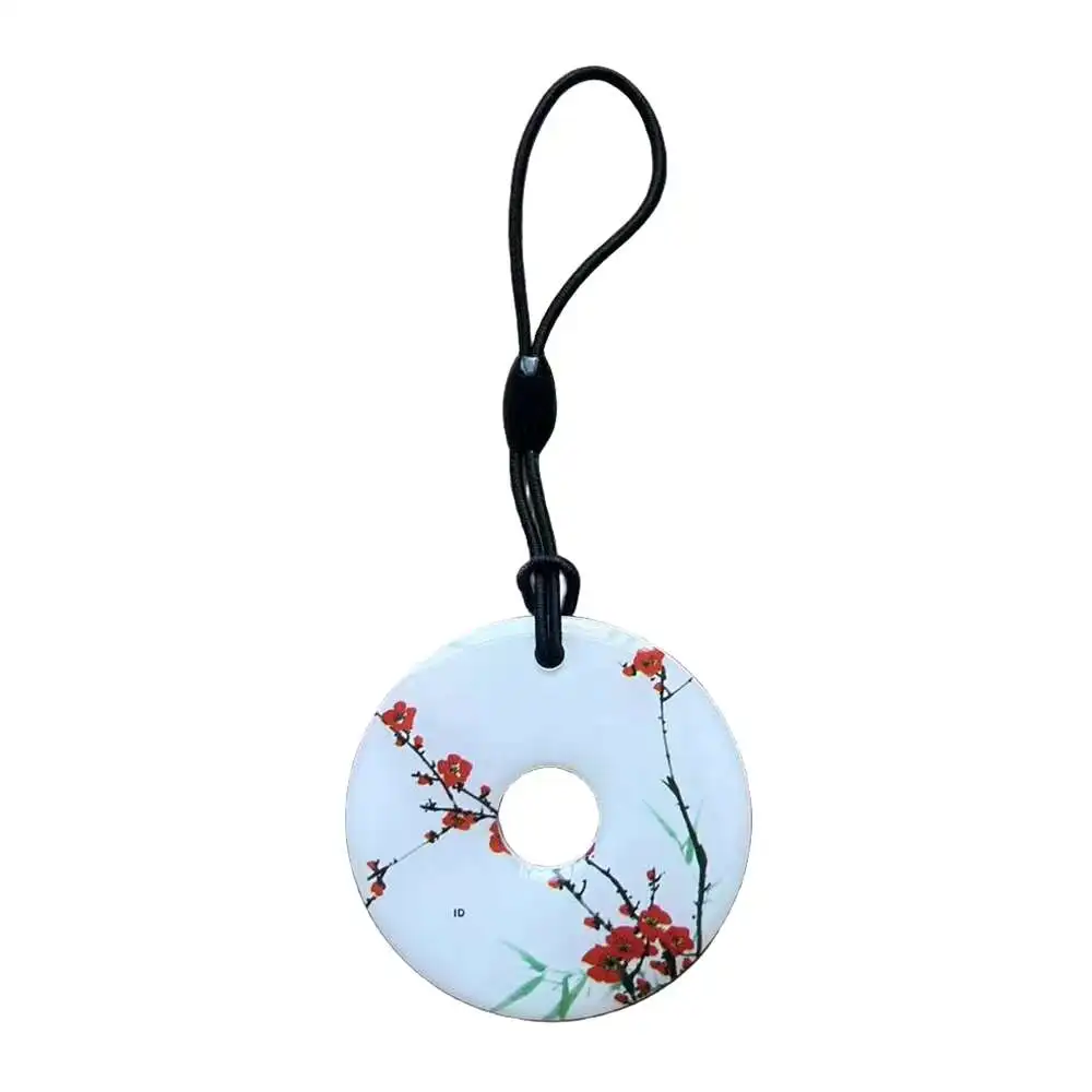 랜덤 패턴 복사기 토큰 태그 키체인용 RFID 키 포브, ID 재기록 가능 빈 데이터 카드, 125Khz, EM4305, T5577, 10, 20, 30, 50, 100 개