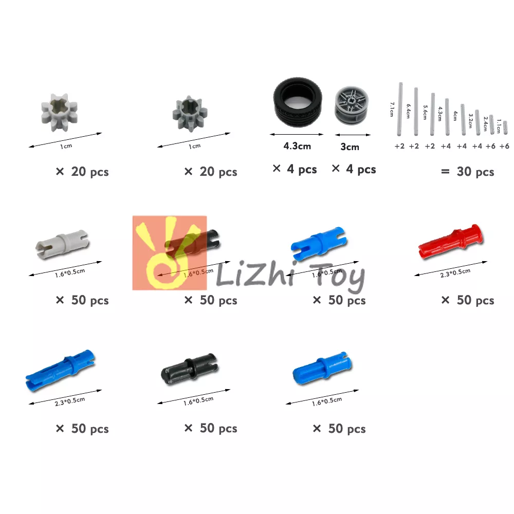 MOC 테크닉 빌딩 블록과 호환 브릭 핀 리프트 암 스터드리스 빔 액슬 커넥터, 패널 기어 자동차 마인드스톰 완구