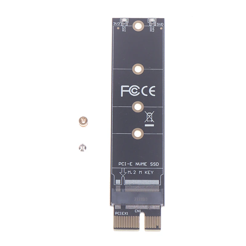 PCIE-M2 어댑터, NVMe SSD M2 PCIE X1 Raiser PCI-E PCI Express M 키 커넥터, M.2 SSD 풀 스피드 지원, 1 개