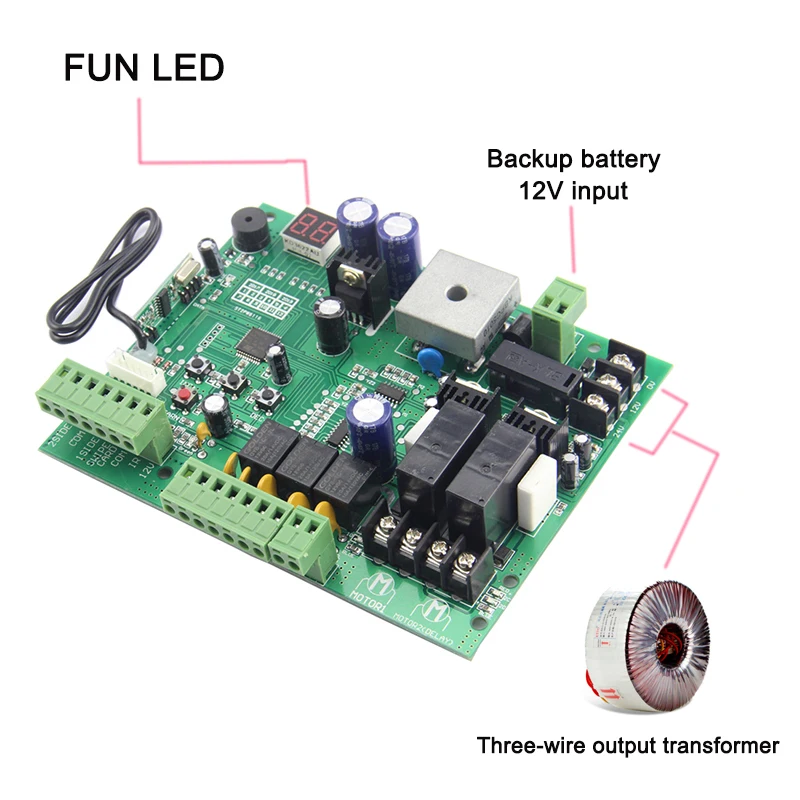 범용 타입 PCB 보드, 자동 더블 암 스윙 게이트 오프너 제어 보드 패널, 스마트 제어 센터 시스템, 24V