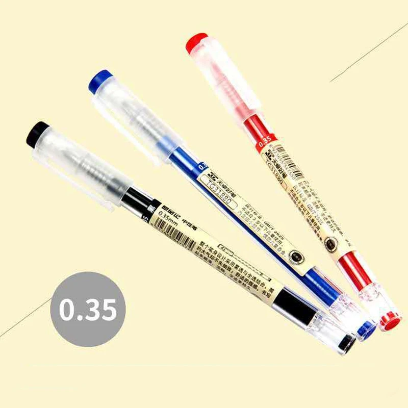 Haile 43 개/몫 젤 펜 리필 세트 금융 펜 0.35mm 울트라 파인 서명 쓰기 학교 사무실 일본어 편지지 용품