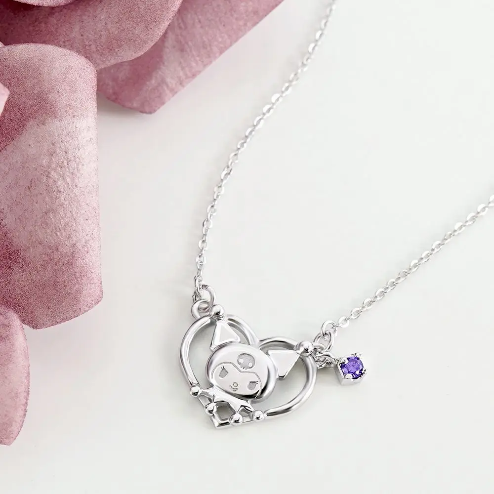 Y2K 쿠로미스 목걸이 반지, I.Love.Kuromis 목걸이, 귀여운 쥬얼리, 니치 패션, 만화 절묘한 쥬얼리, 친구 선물