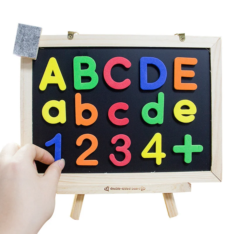 24-76pcs EVA Foam Magnetic Alphabet Letters Learning Spelling Counting Set Refrigerator Stickers Educational Toys For Toddlers