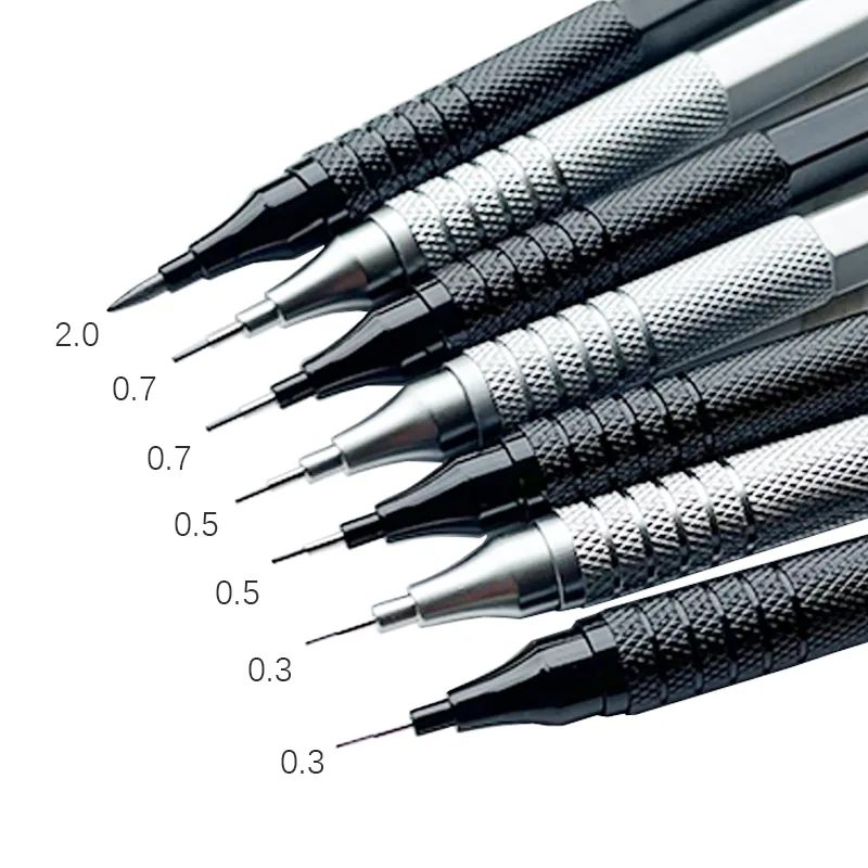 저중심 금속 드로잉 샤프펜슬, 사무실 특수 연필, 학교 필기 미술 용품, 0.3 0.5 0.7 2.0mm, 1 개 title=저중심 금속 드로잉 샤프펜슬, 사무실 특수 연필, 학교 필기 미술 용품, 0.3 0.5 0.7 2.0mm, 1 개 