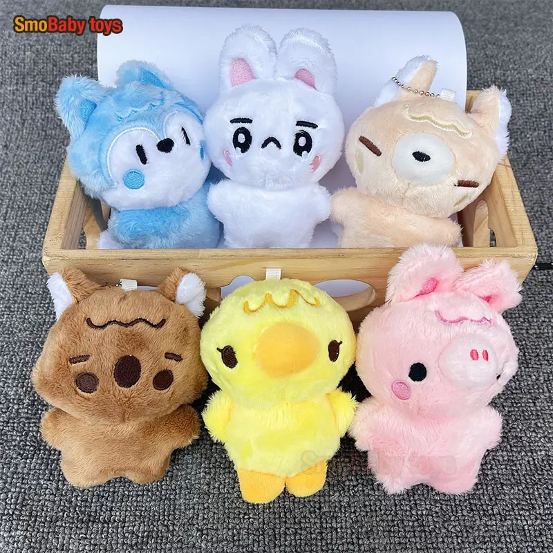 Skzoo Kpop 플러시 장난감 스트레이 키즈 리 롱푸 펠릭스 플러시 키체인, 귀여운 박제 동물 키링 펜던트 선물