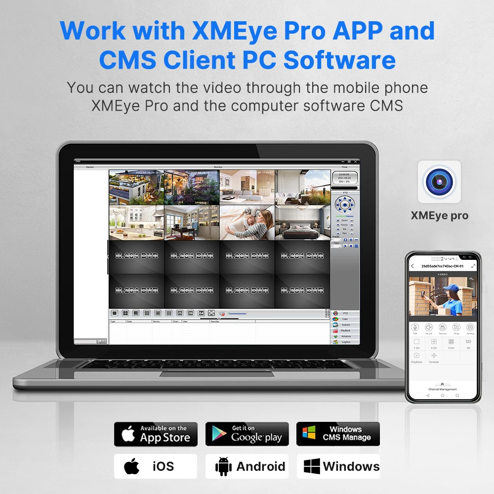 Hiseeu 1080P AHD CCTV 총알 카메라 5MP 얼굴 감지 야외 보안 아날로그 비디오 감시 카메라, AHD DVR 시스템 XMEeye용
