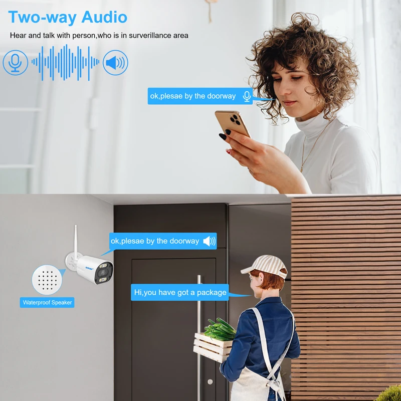 스마트 무선 CCTV 시스템 와이파이 카메라 키트, 5MP HD 보안 카메라, 오디오 AI 얼굴 감지, IP 8CH NVR 비디오 감시 세트, ICSEE