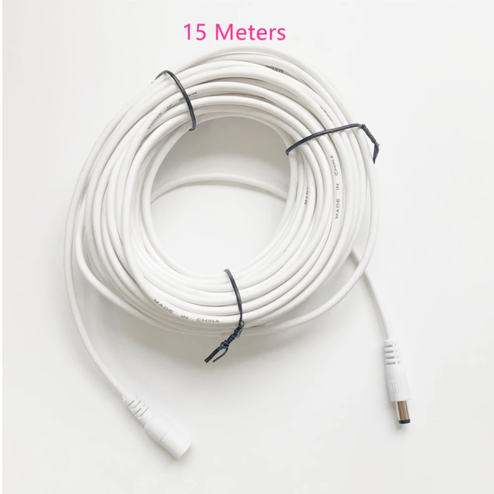 DC 12V 전원 어댑터 연장 케이블, 5.5x2.1mm, 암 수 전원 코드 연장 와이어 케이블, CCTV 카메라 라우터용