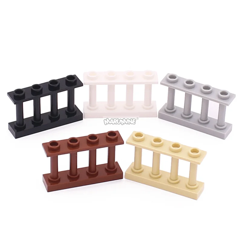 Marumine MOC 벽돌 도시 울타리 액세서리, 난간 계단 집, 정원 거리 빌딩 블록, DIY 부품, 크리스마스 선물, 30 개