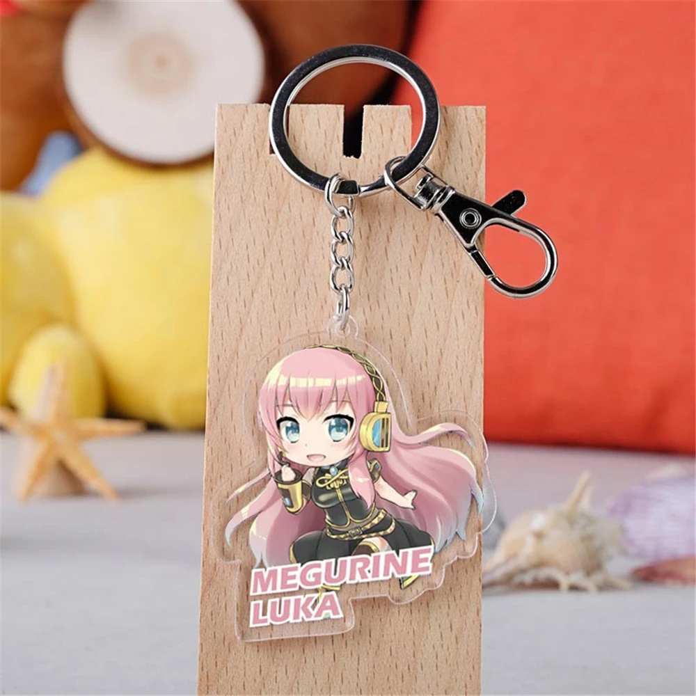 애니메이션 하츠네 미쿠 레이토 메이코 카가미네 린 렌 코스프레 아크릴 키 체인 펜던트, 소품 액세서리 선물