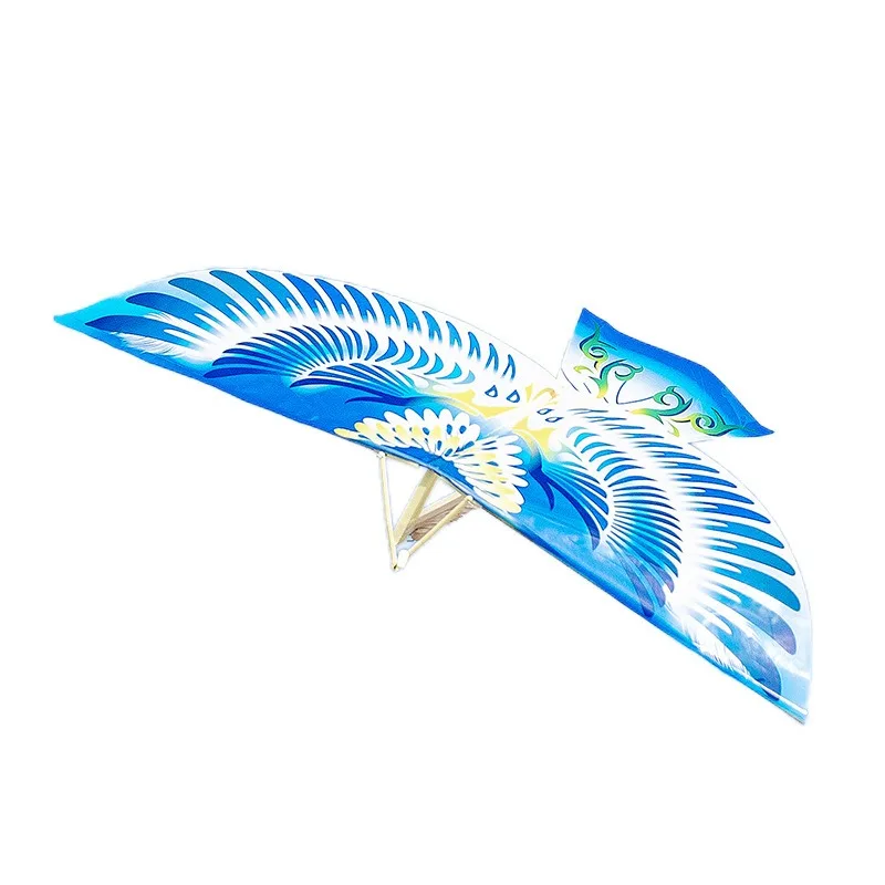 플라잉 버드 연 탄성 고무 밴드 구동 플라잉 버드 연, 재미있는 어린이 장난감 선물, 야외 스포츠, 1PC 무작위 색상, 신제품