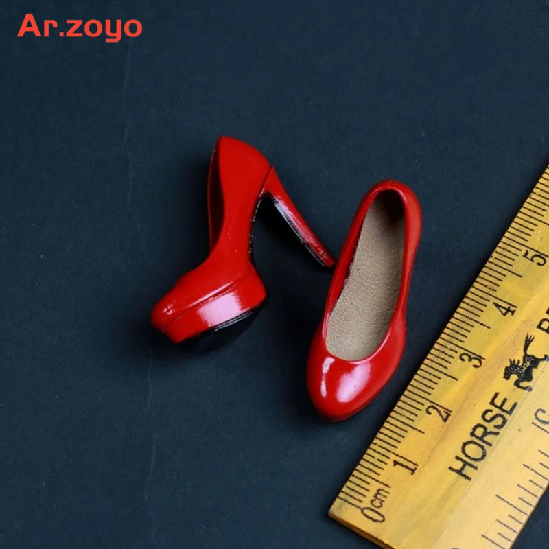 1/6 여성용 패션 소녀 하이힐 신발, 시뮬레이션 스틸레토 코트 신발 모델, 12 인치 Picen Tbleague 바디 인형 장난감