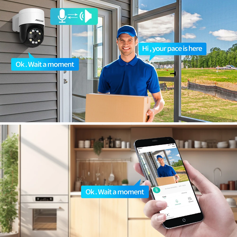 얼굴 감지 보안 PTZ IP 카메라 시스템, 오디오 POE NVR 키트, CCTV 휴머노이드, 야외 홈 비디오 감시, Xmeye, 8MP, 4K