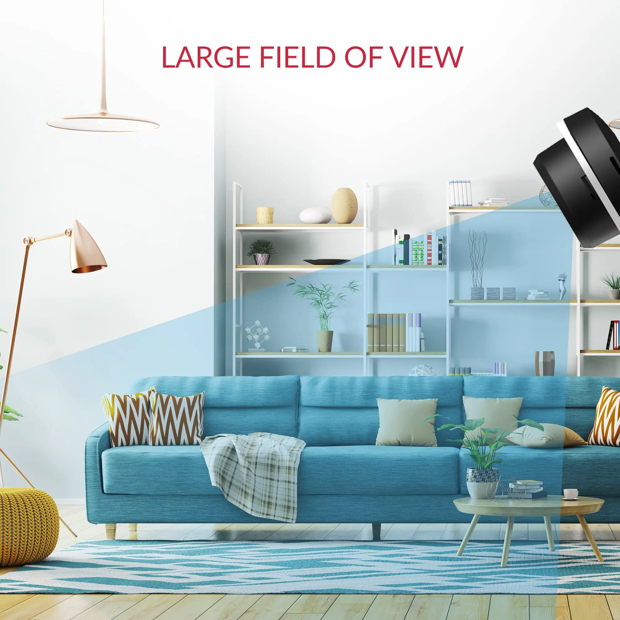 YI Pro 2K 홈 보안 카메라, 스마트 감지, 향상된 야간 투시 클라우드 및 SD 스토리지, Alexa 및 Google Assistant와 함께 작동