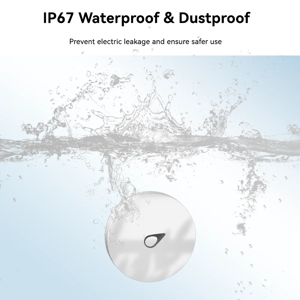 Meian ZigBee 누수 센서, 침수 보안 경보 센서, 와이파이 누수 감지기, 넘침 경고, 방수 스마트 홈, Zigbee Gateway 투아 스마트 라이프 앱 사용