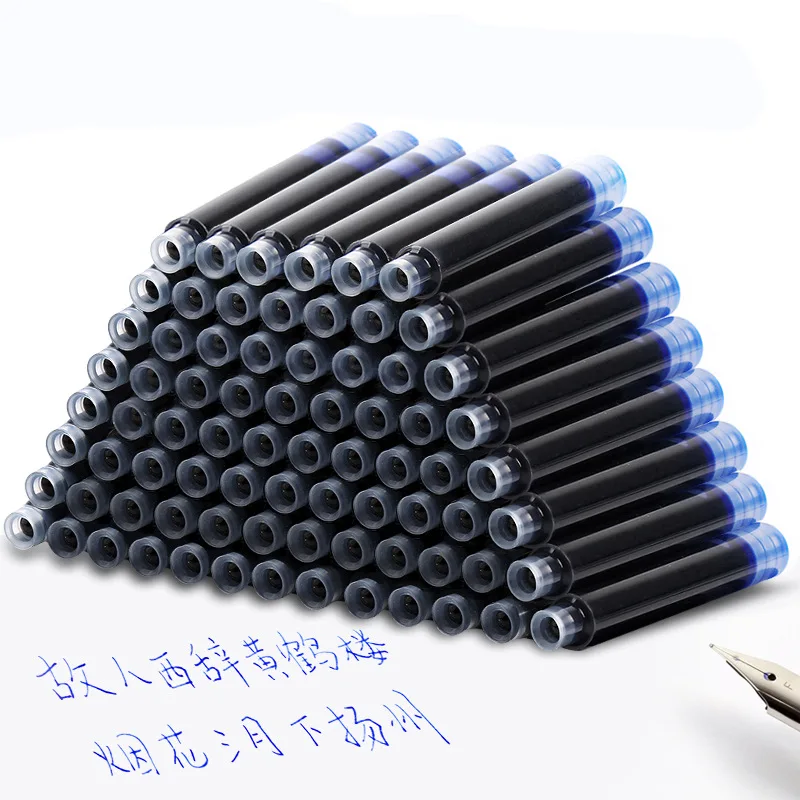 100 개 2.6/3.4mm 교체 가능한 금속 펜 리필 특수 사무실 비즈니스 볼펜 리필 막대 사무실 문구, 쓰기용 펜 리필 막대