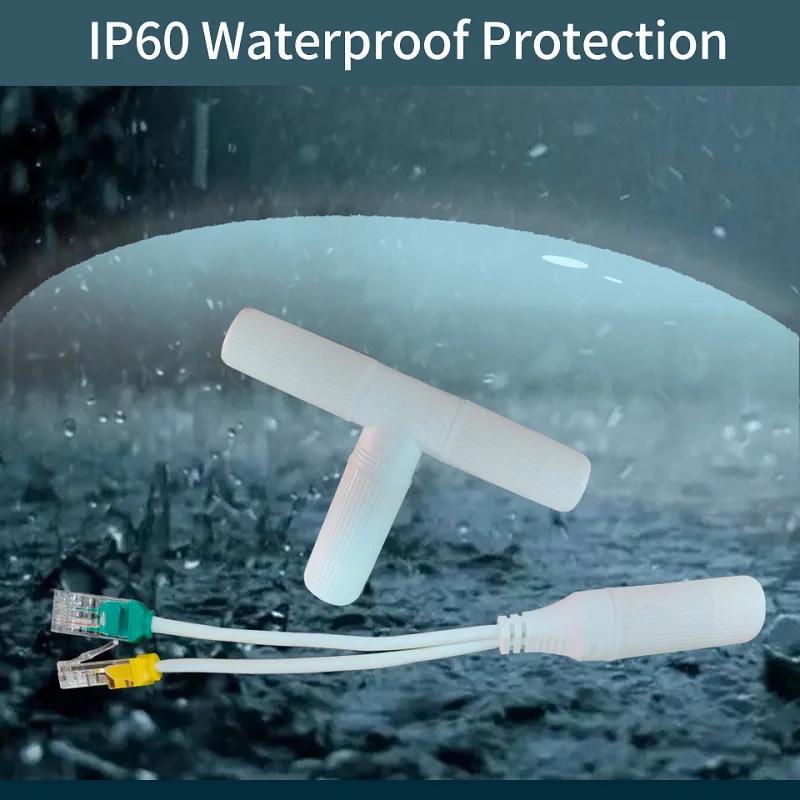 STEAMEMO POE 분배기 1-To-2 절약 네트워크 케이블 IP 카메라/라우터/Wrieless AP 용 3 방향 RJ45 커넥터