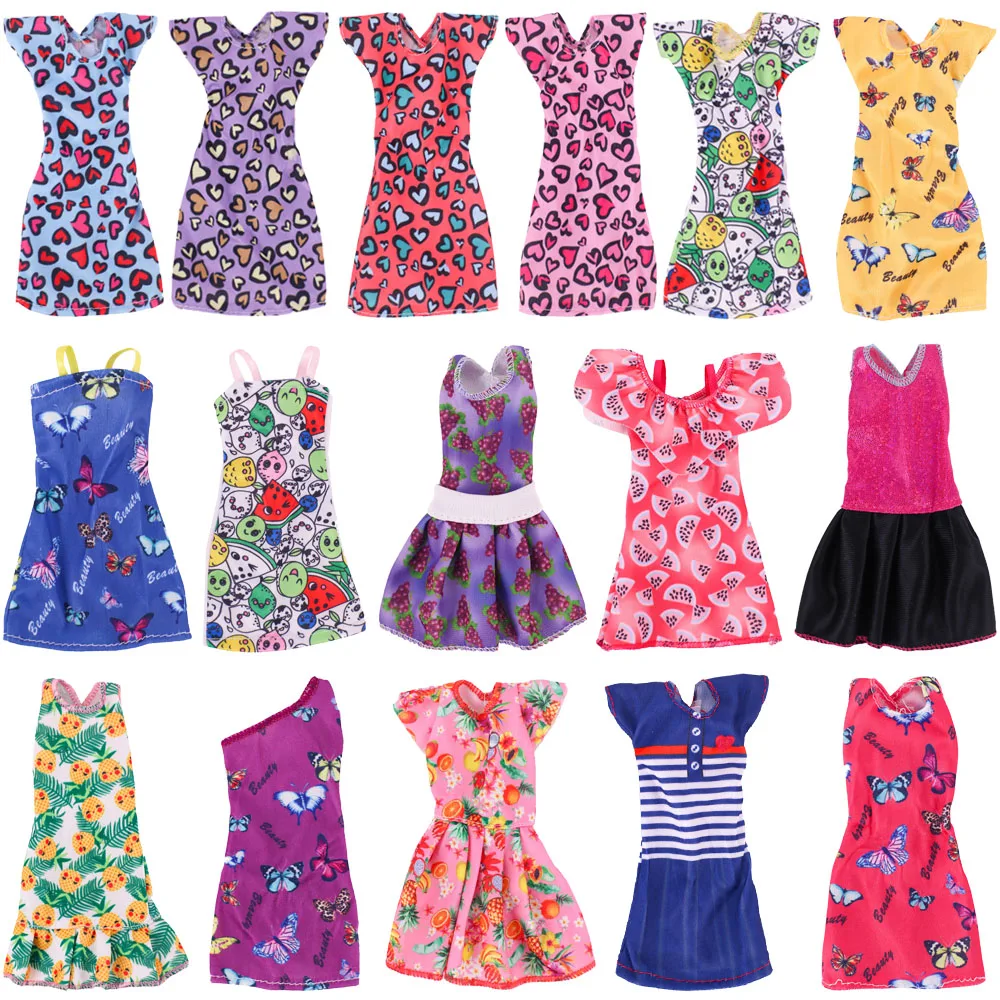 바비 인형 옷 액세서리, 보석 안경 이어폰, 공주 드레스, 11.8 인치, 28cm 바비 1/6, BJD 인형 집 선물, 5 개