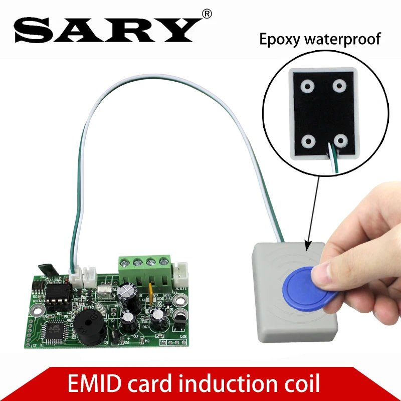 RFID 임베디드 제어 보드 EMID 125KHz, 정상 개방 제어 모듈, 유도 태그 카드 컨트롤러