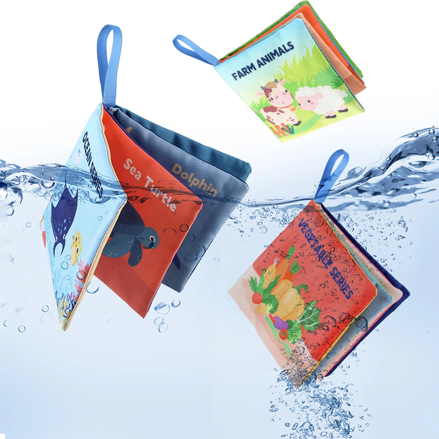 부드러운 몬테소리 아기 책 장난감, 3D 터치 느낌, 고대비 천 책 감각, 조기 학습 게임, 어린이 교육 장난감