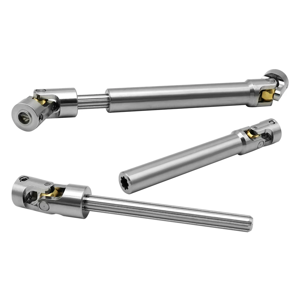 스테인레스 스틸 드라이브 샤프트, 1/10 RC 크롤러 TRX4 TRX6 Axial SCX10 III RBX10 RR10 Wraith Capra D90 RC4WD Redcat GEN8 용