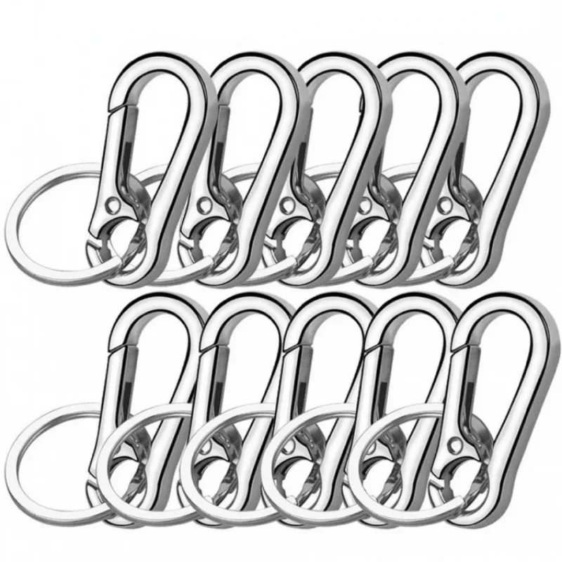 금속 조롱박 버클 키체인 등반 후크 자동차 키체인, 강한 카라비너 모양 키체인 액세서리, 빈티지 키체인, 1 개, 3 개, 5 개