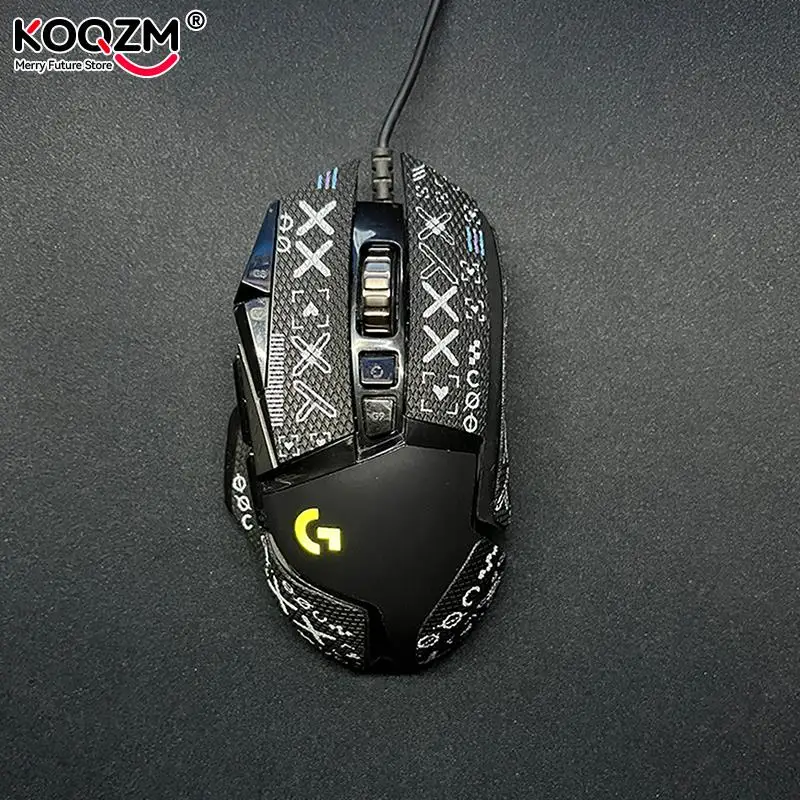 마우스 그립 테이프 스케이트 수제 스티커, 도마뱀 피부 땀 방지 미끄럼 방지 스티커, 로지텍 G502 용 내구성 그립 테이프