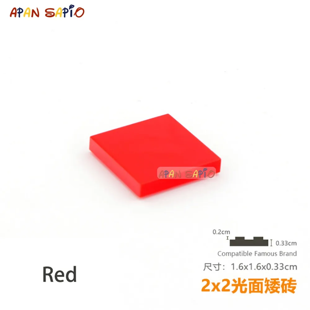 50 개/몫 DIY 블록 빌딩 벽돌 부드러운 2X2 교육 조립 건설 완구 어린이 크기 호환 브랜드