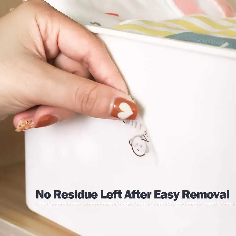 Phomemo 투명 원형 접착 용지, 열 라벨 프린터 용지, 1.57 인치 x 1.57 인치, M200 M221 용 열 라벨 접착 용지, M110