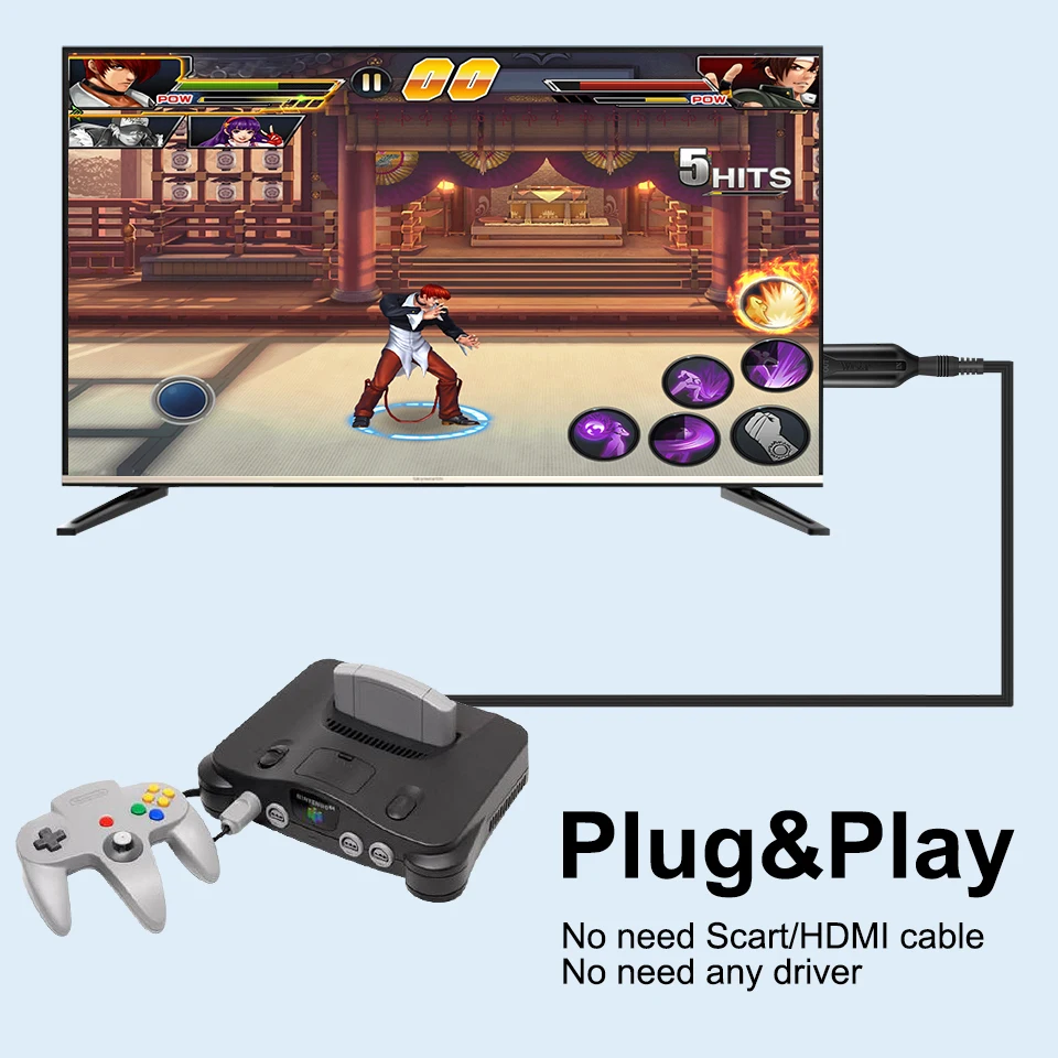 Scart-hdmi 호환 케이블 컨버터 전문 비디오 오디오 어댑터, HD TV DVD 게임 액세서리