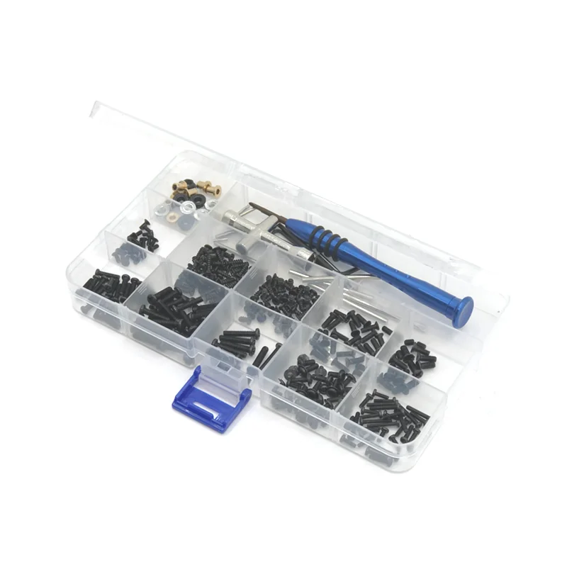 금속 업그레이드 개조 나사 도구 상자, WLtoys 144010 144001 144002 124016 124017 124018 124019 RC 자동차 부품