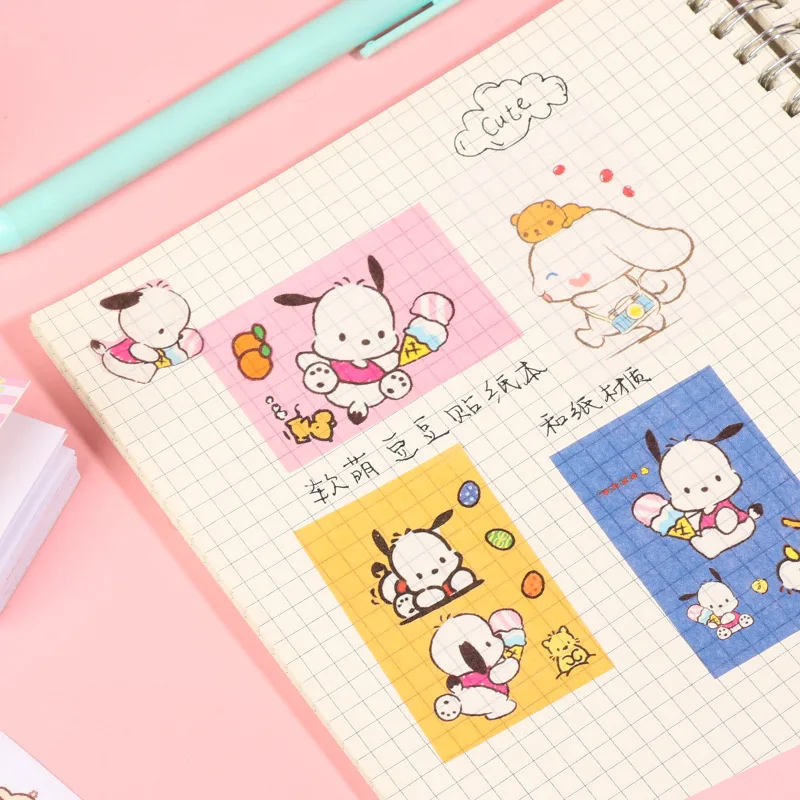 산리오 시나모롤 쿠로미 애니메이션 만화 어린이 미니 스티커, 장식용 핸드 계정 노트북 문구 스티커