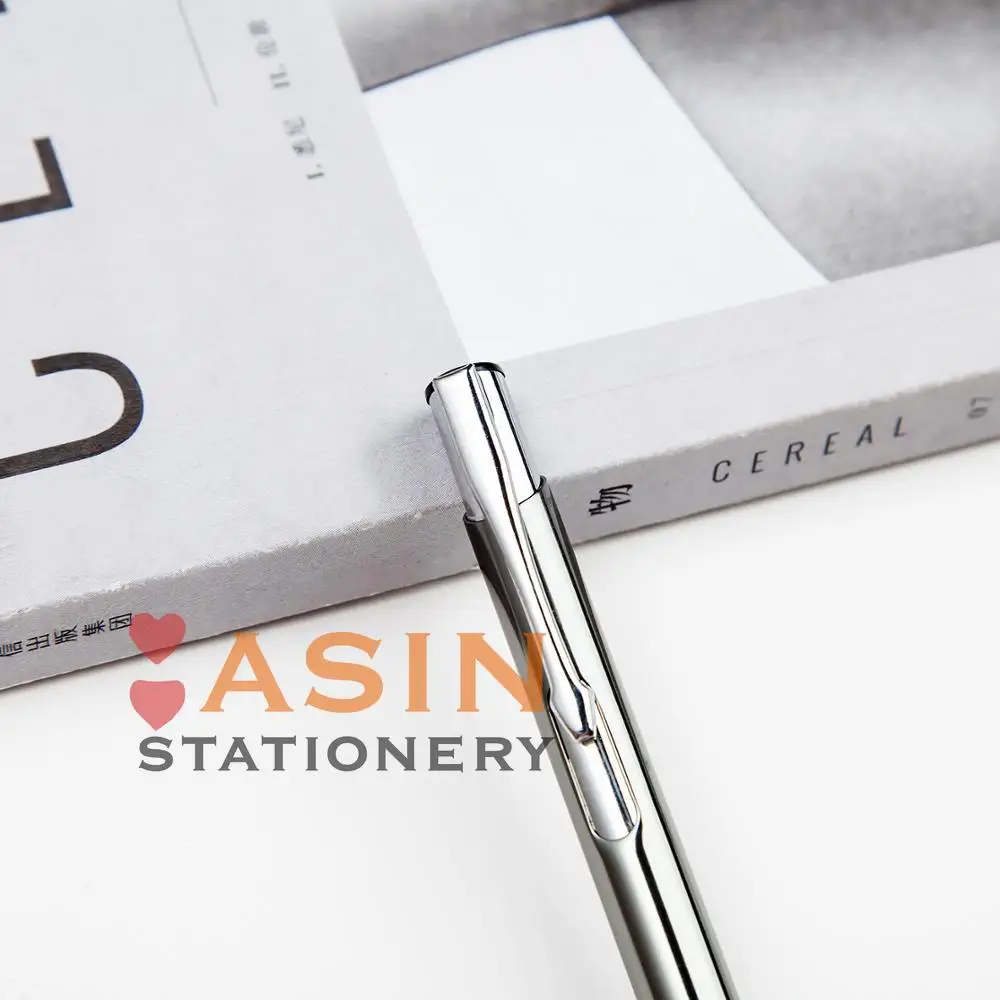 맞춤형 볼펜 금속 볼펜, 로고 인쇄 지원, 맞춤형 금속 도매 광고, 20 개 세트, 인기 판매